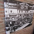 1935 Wrigley Field World Series marquee canvas angle view