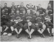 The Chicago White Stockings win the 1886 National League pennant